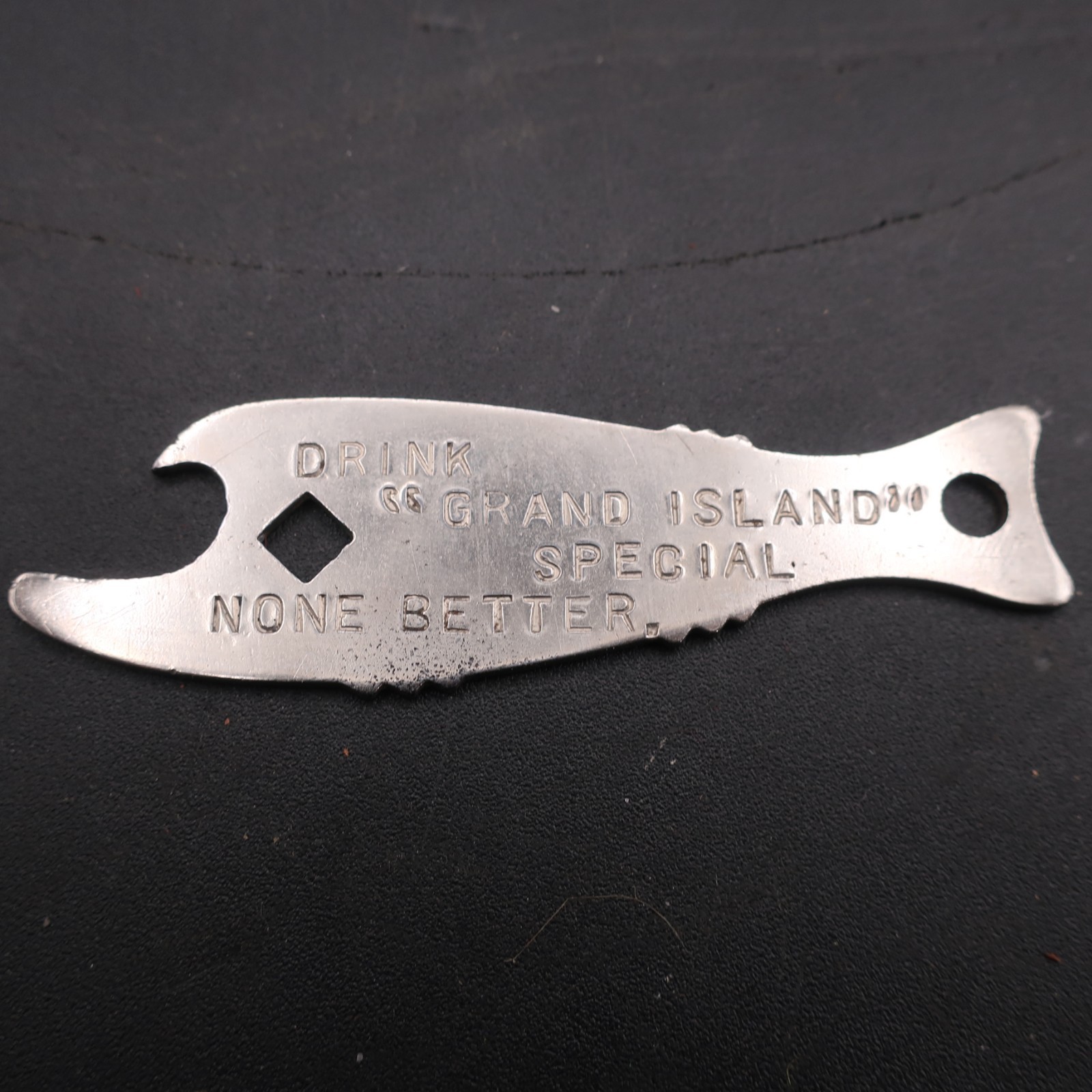 1910s Grand Island Special Beer Grand Island Nebraska Fish Bottle Opener Pre Pro