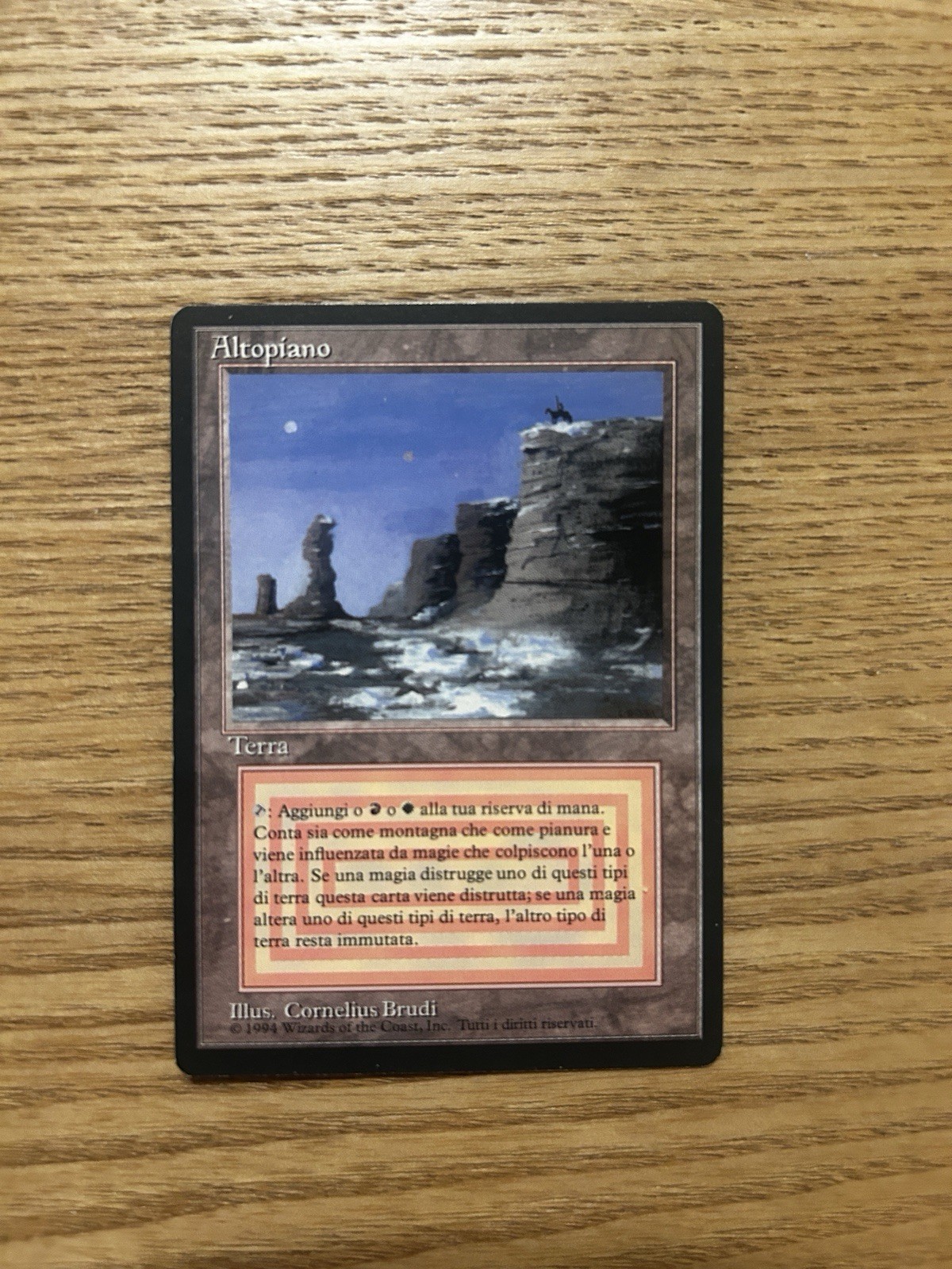 FBB ITALIAN MTG Dual Land Magic The Gathering Plateau Plateau