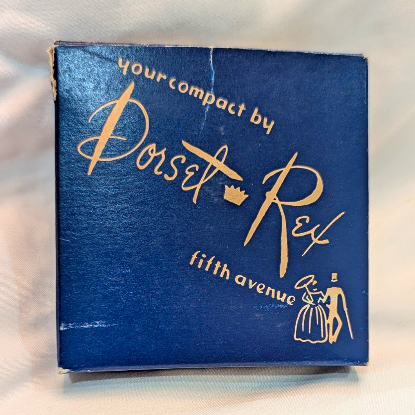 Vintage 1950s Dorset Rex Pearl Compact Boxed NOS S.F. Co. Fifth Avenue Near Mint
