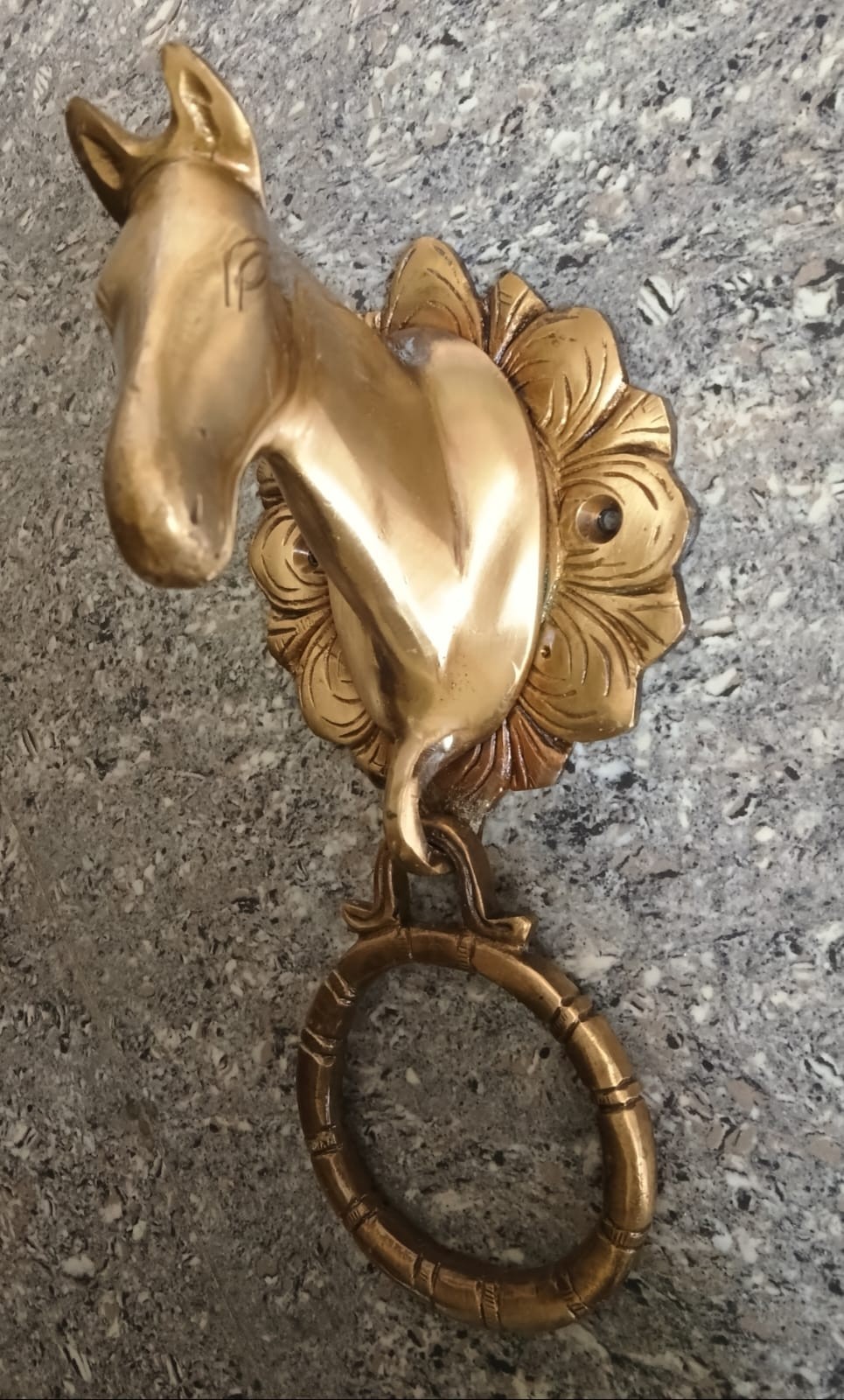 Heavy Brass Door Knocker Horse Head Design Handmade Gift standard 7.5\'\'