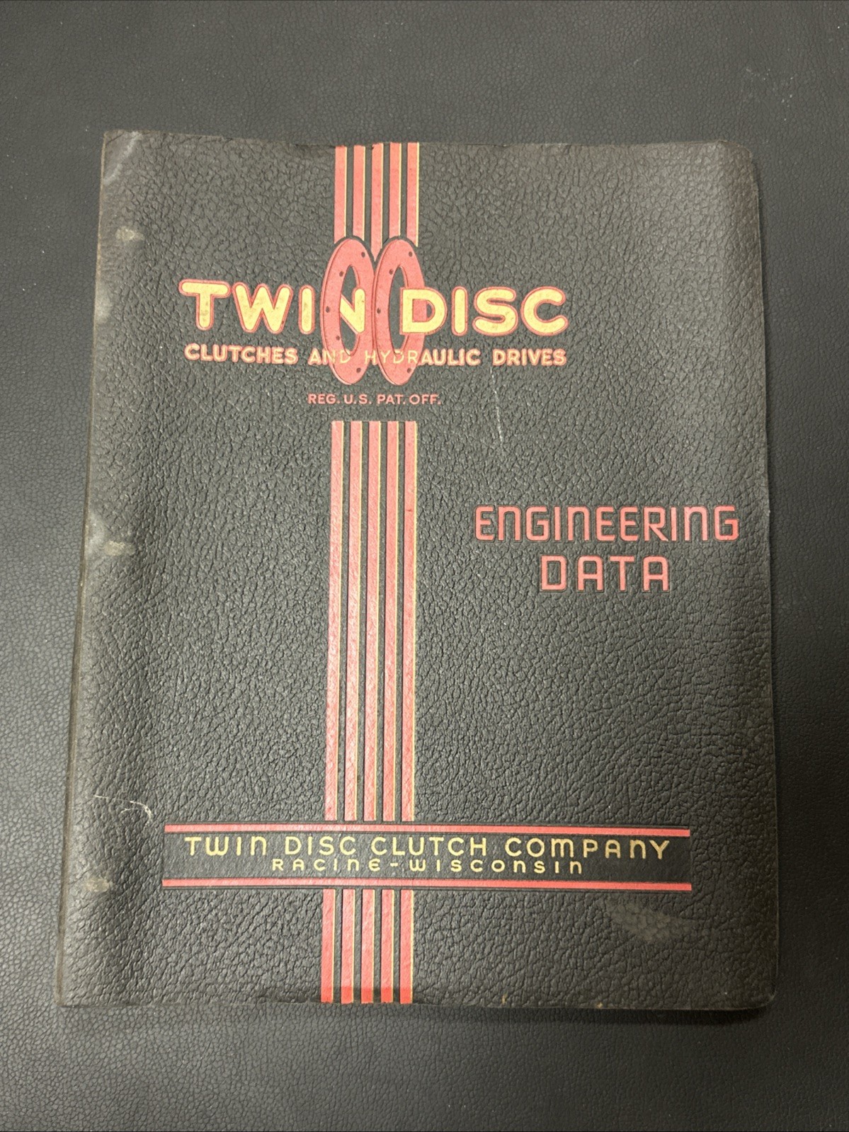 VINTAGE Twin Disc Clutch Company Racine Wisconsin Engineering Data Handbook 1944
