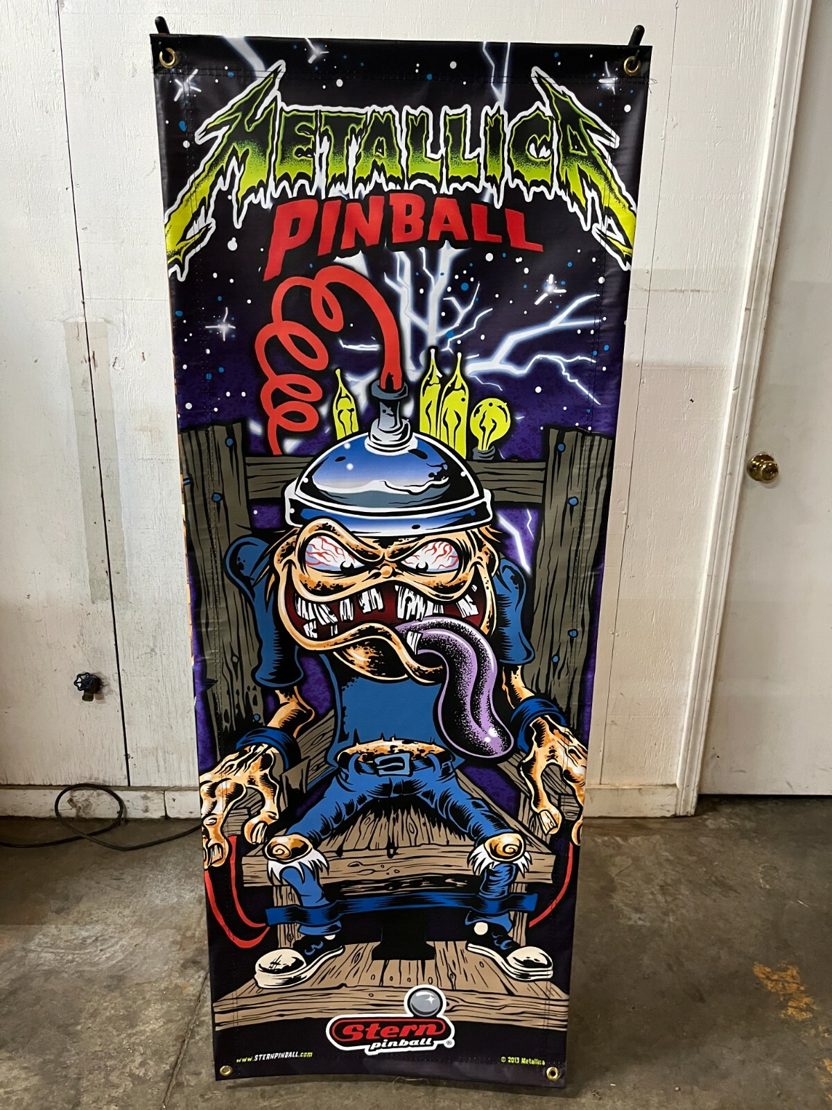 Stern Metallica Sparky Pinball Machine Banner 24' x 62'