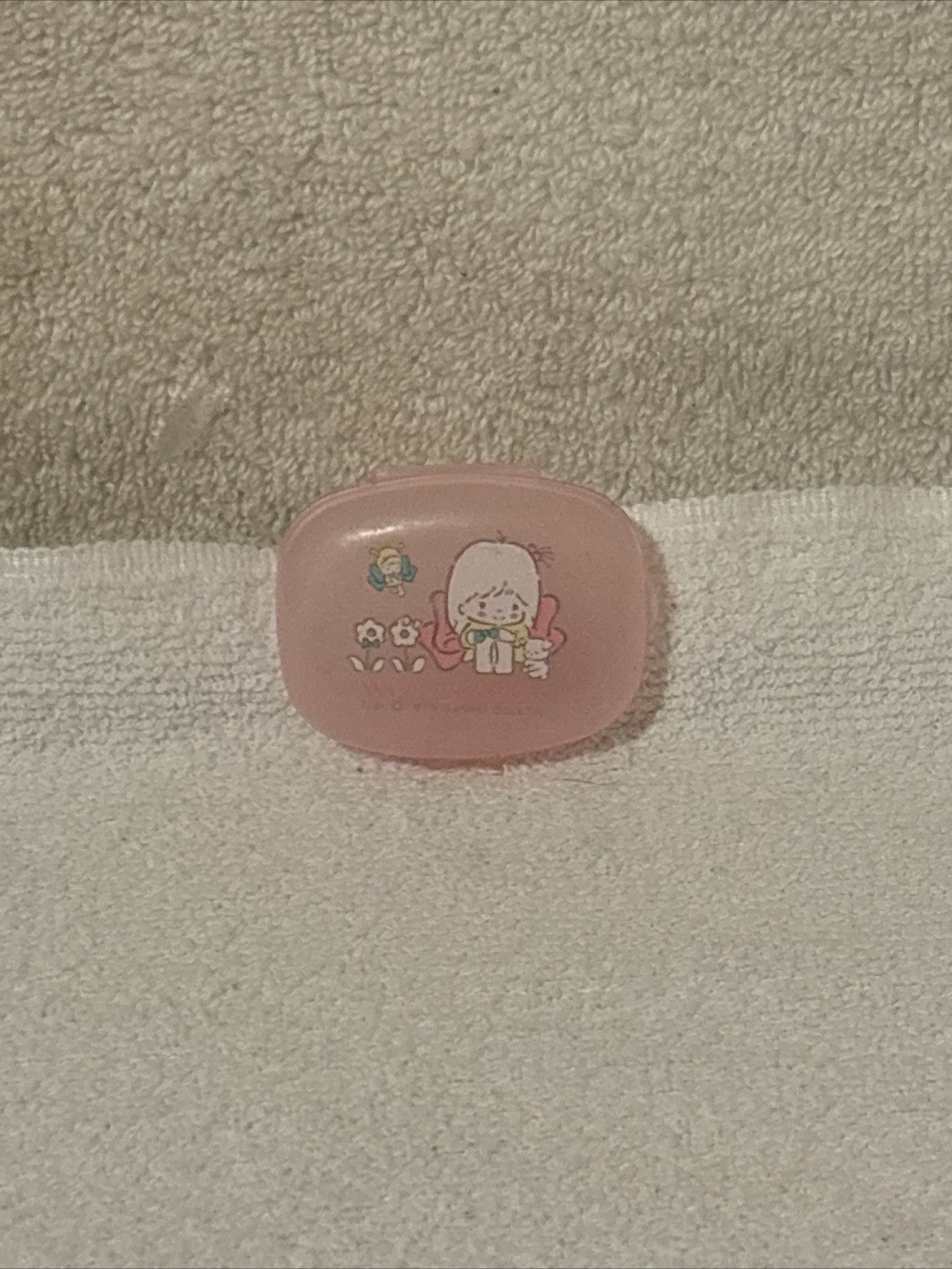 VTG Sanrio 1979 Wee Marylou pink plastic mini bow soap case 🇯🇵 
