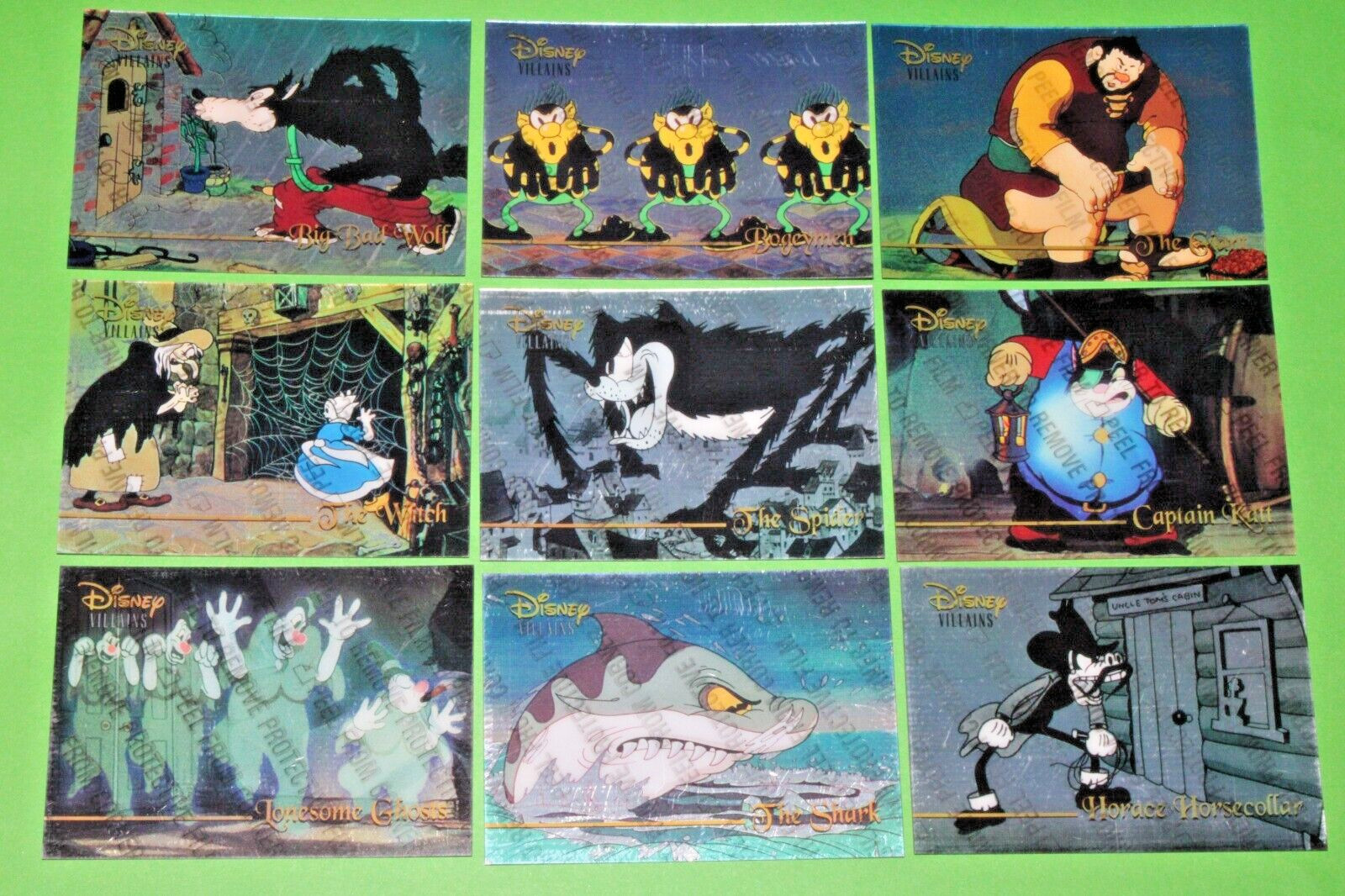 1995 Skybox Disney Premium SILVER SCREEN INSERT 9 Card Set MICKEY DONALD GOOFY