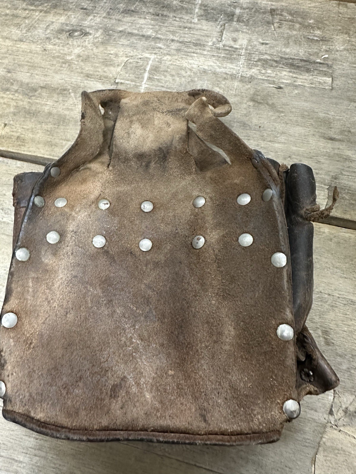 Vintage A.E. Burgess Leather Co. Heavy Duty Lineman Electrician Tool Pouch