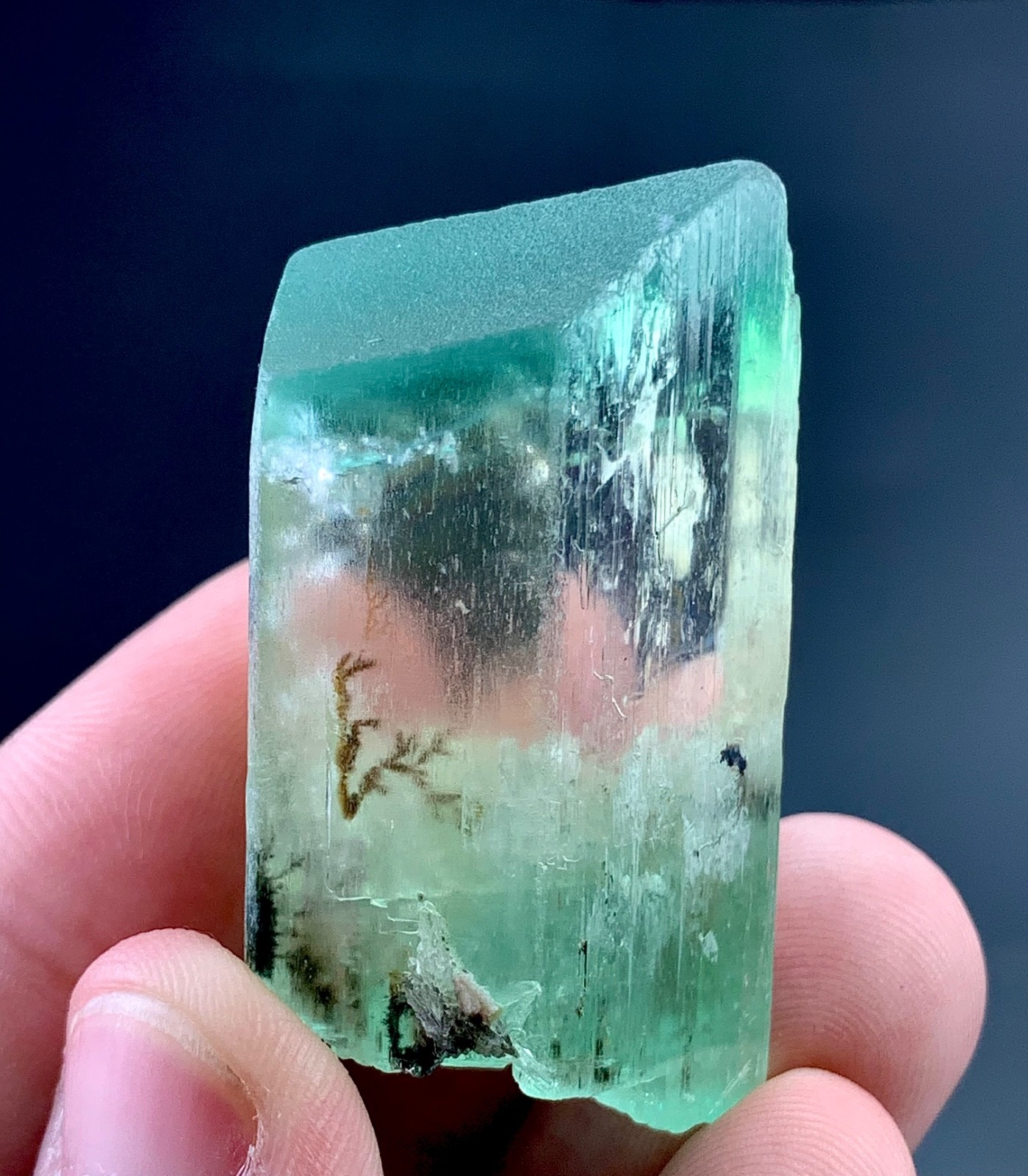 170 Carat Hiddenite kunzite Crystal Specimen From Afghanistan