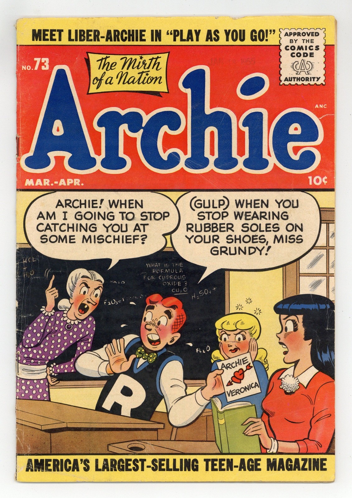 Archie #73 GD/VG 3.0 1955