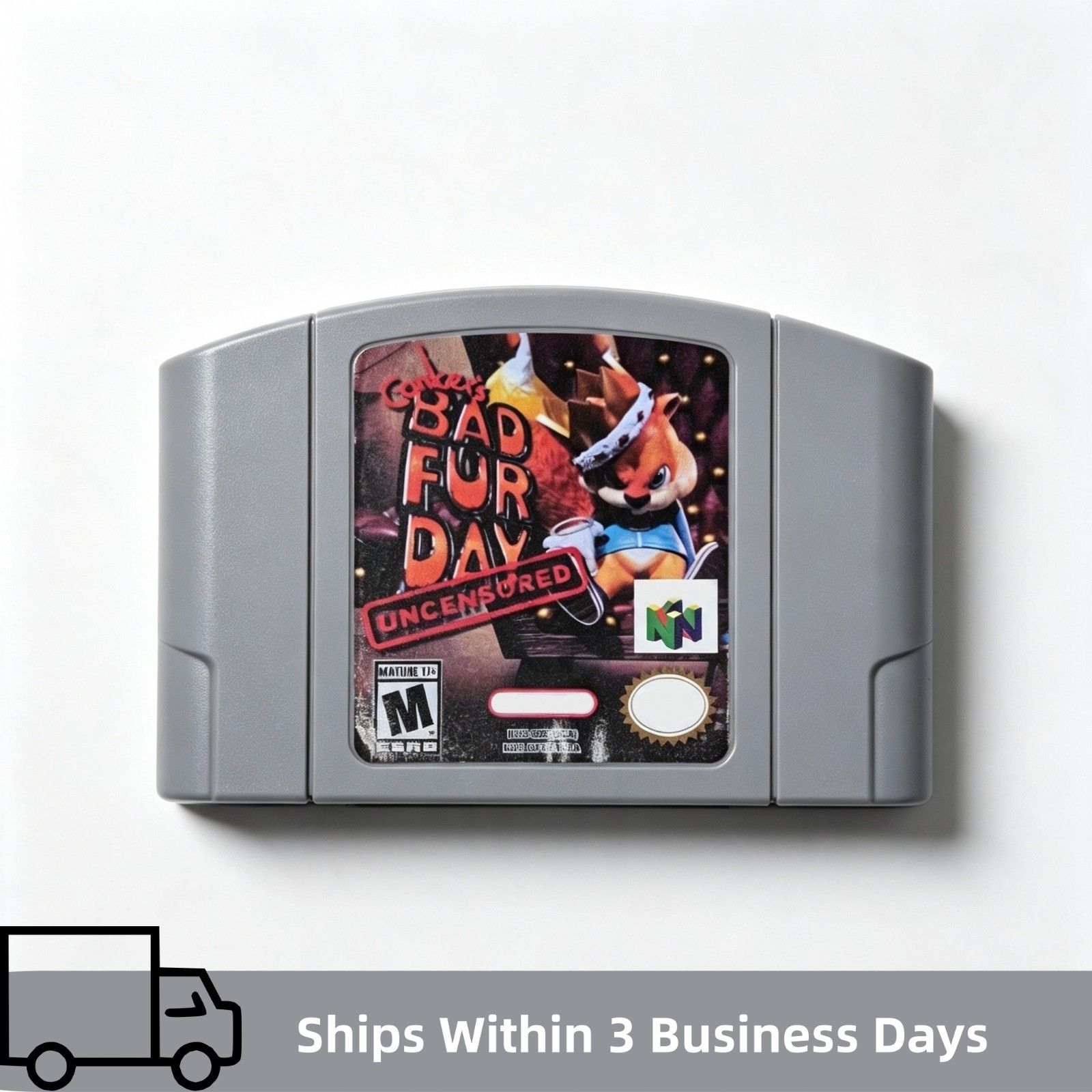 Retro Video N64 Game Conker's Bad Fur Day(Uncensored)