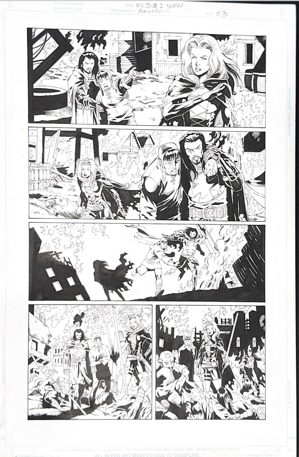 Original :Brian Pulido's Medieval Lady Death: War of the Winds #2 Story Page # 3