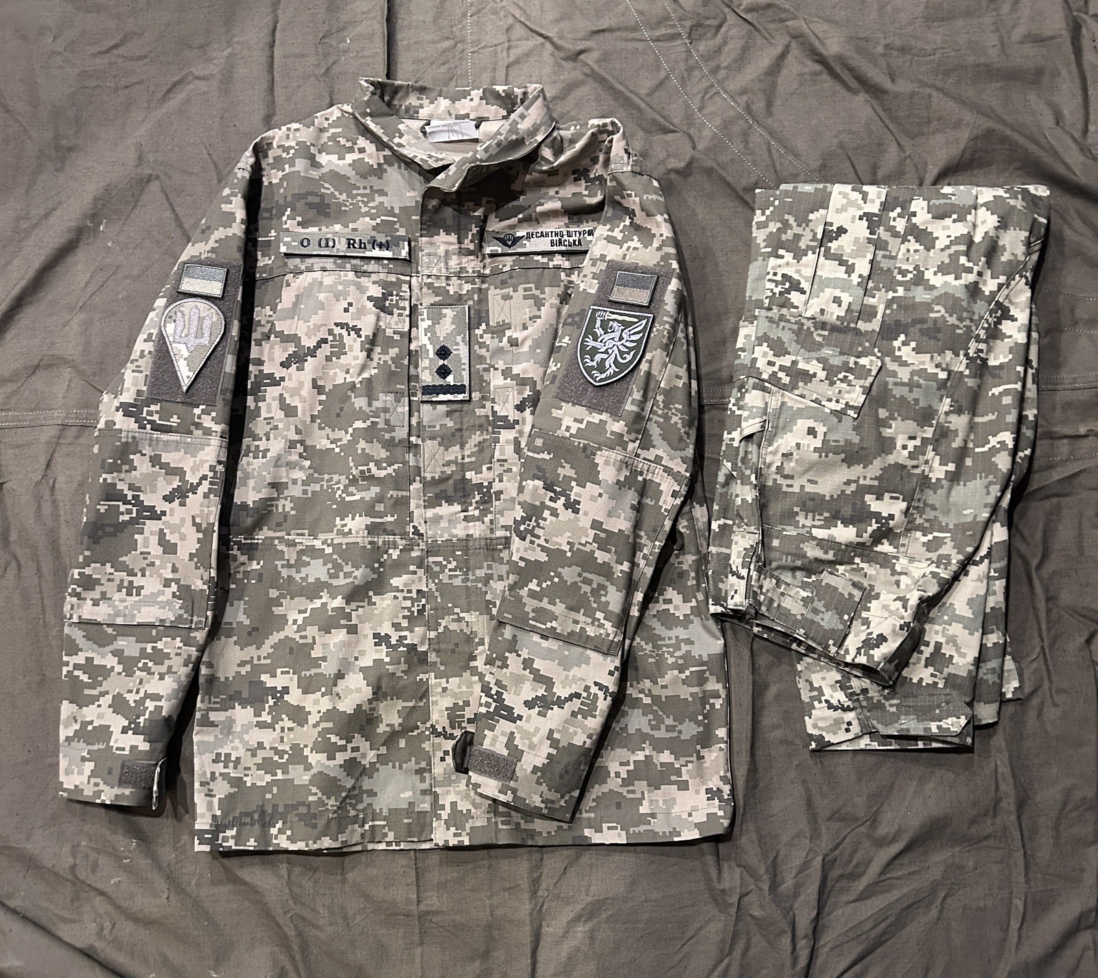 Ukrainian Army MM14 Pixel Camo Combat Uniform Summer Suit Tactical Military Set