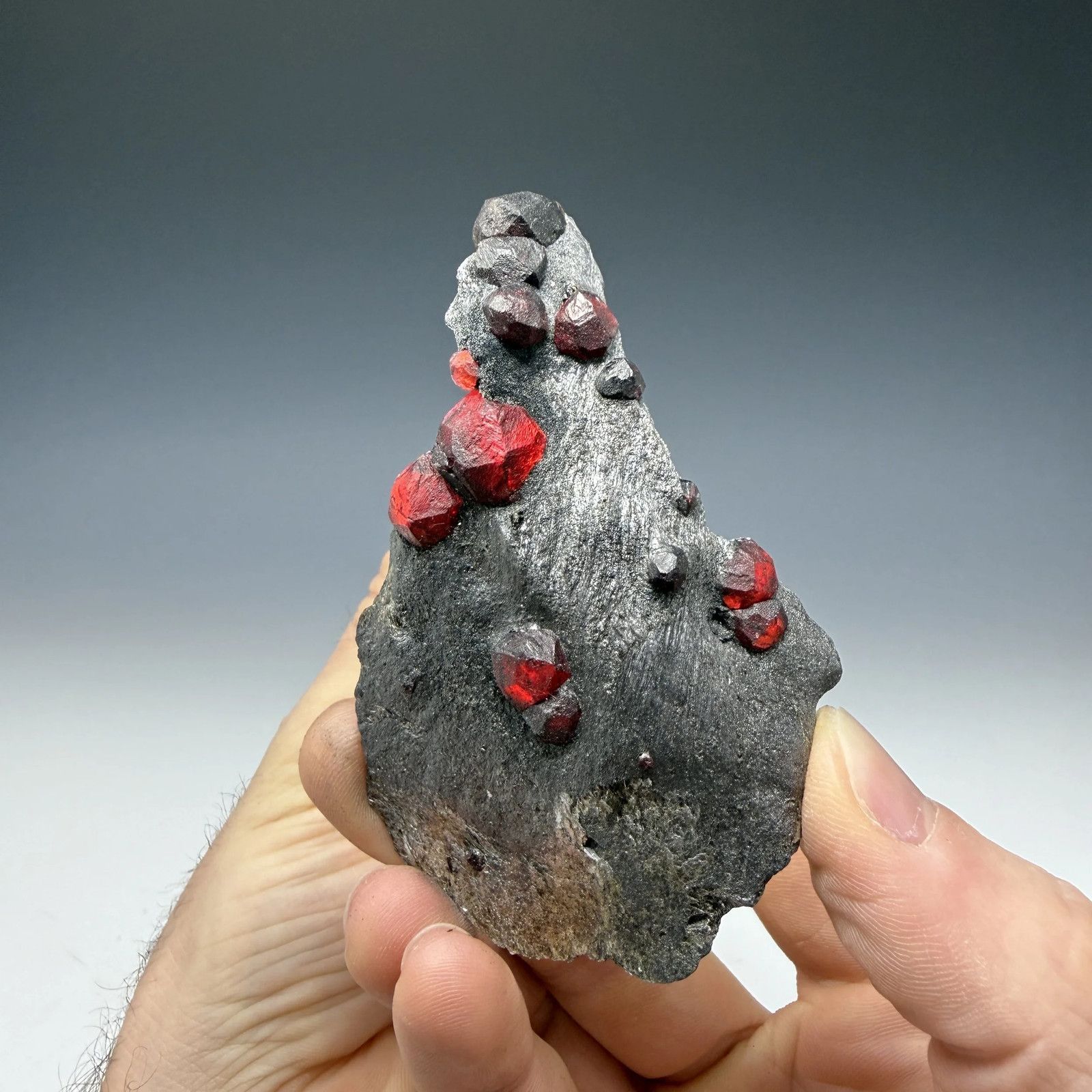 Almandine Garnet, Graphite Schist, Red Embers Mine, Erving, Franklin County