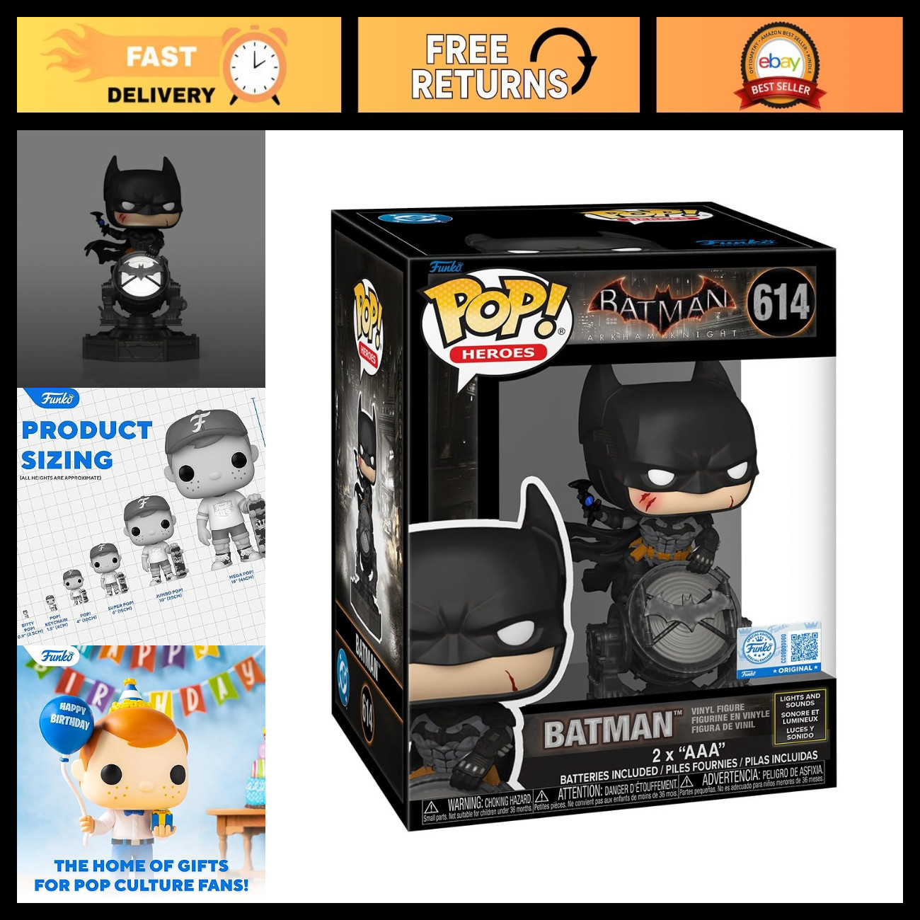DC Heroes Batman Funko POP Vinyl Figure - Premium Collectible SFX Toy