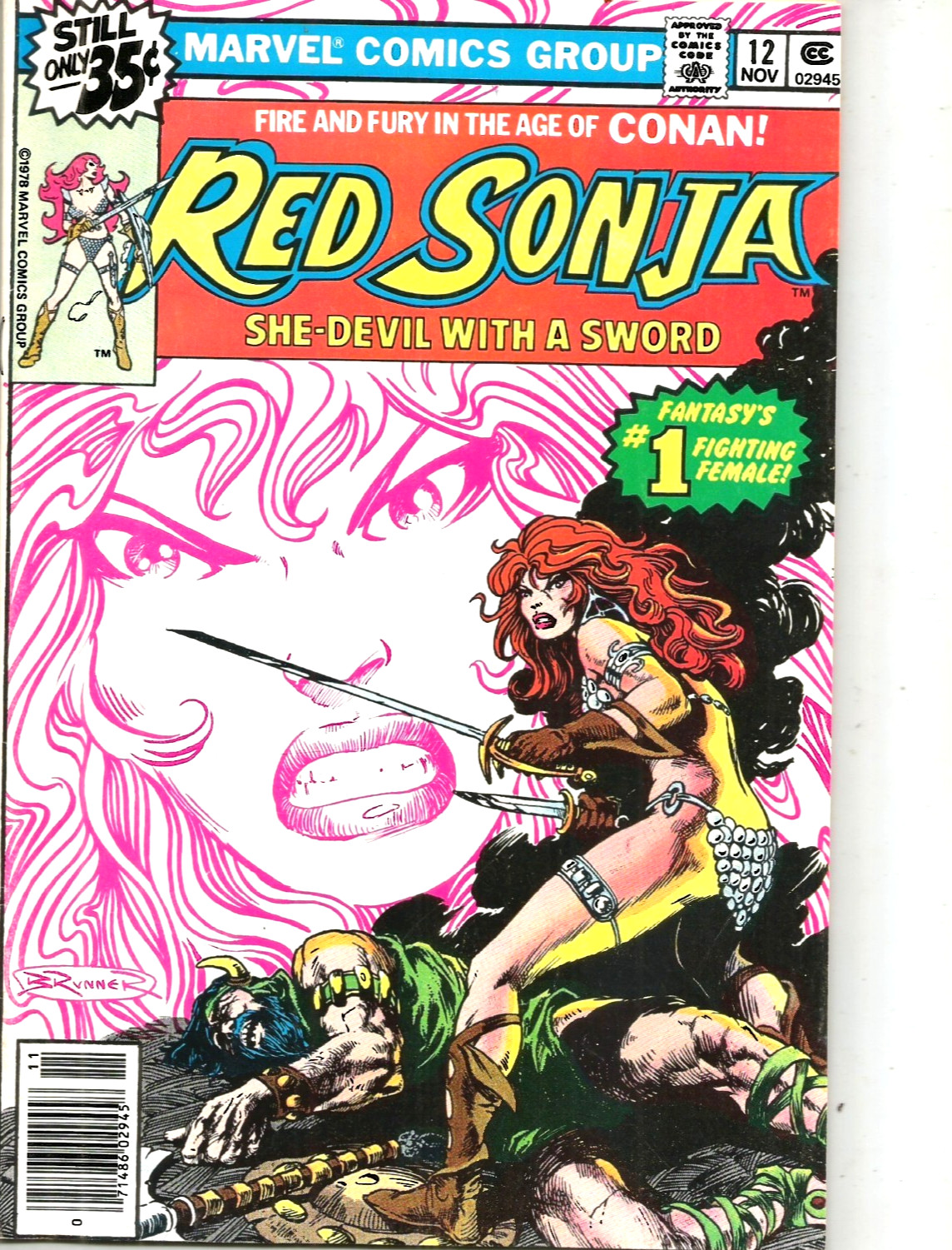 ''''.Red Sonja #12 Vol. 1 1978 Marvel Comics Newsstand High Grade