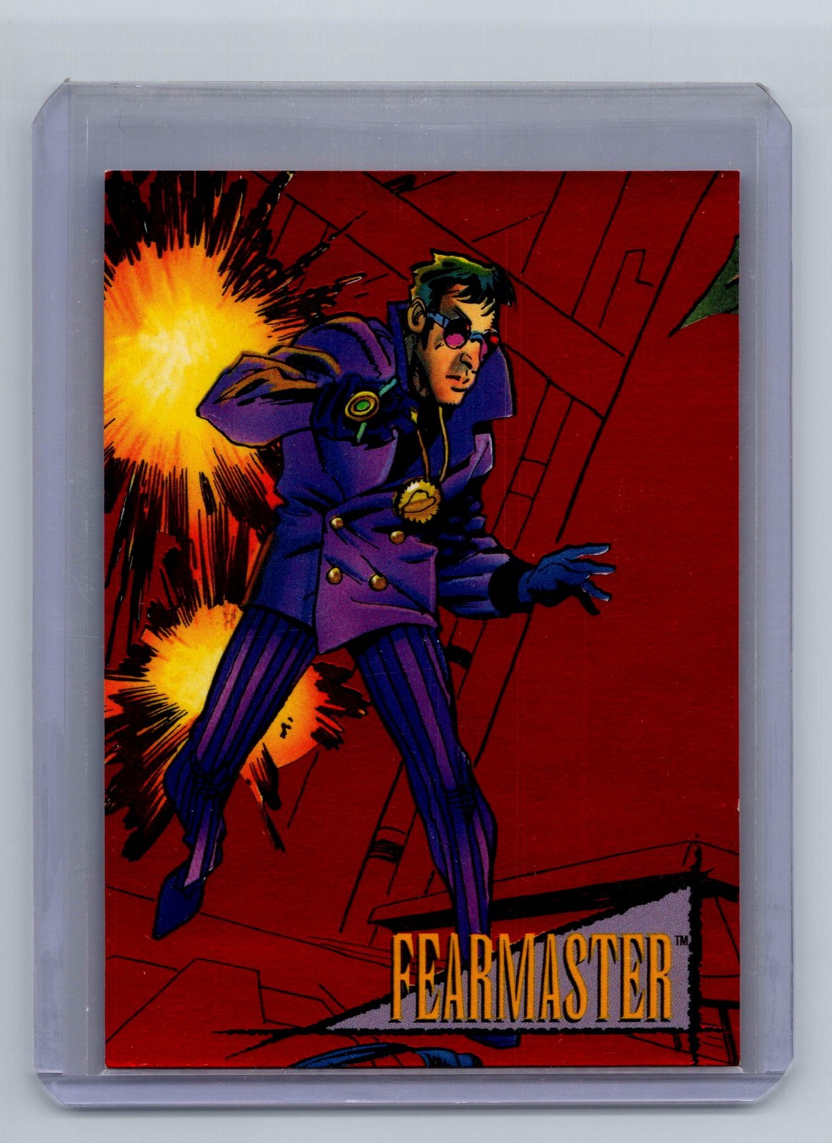 1993 SkyBox Marvel Universe #4 Fearmaster Red Foil 2099