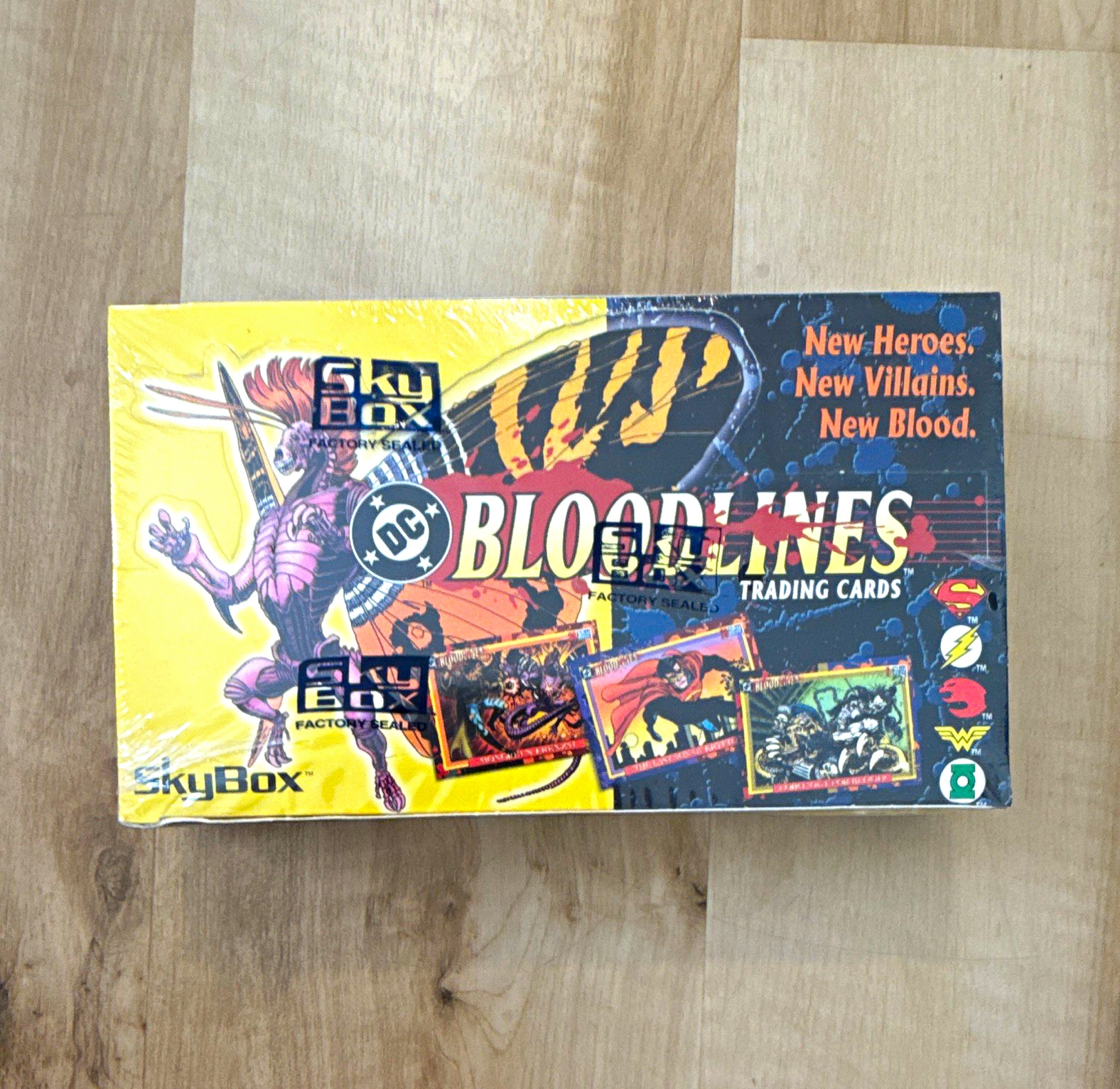 SkyBox DC Bloodlines Trading Cards Factory Sealed Box 36 Packs 288 Cards 1993