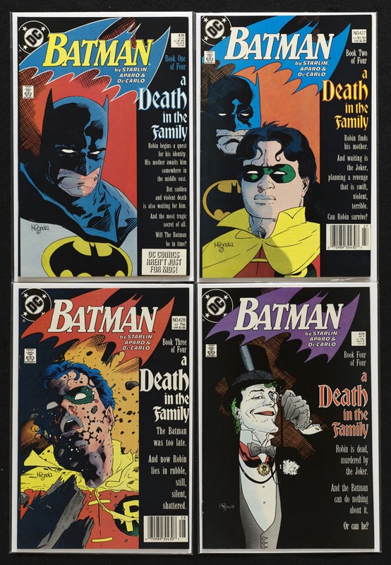 Batman 426 427 428 429 a Death in the Family Full Run 1988 DC Complete Set NICE