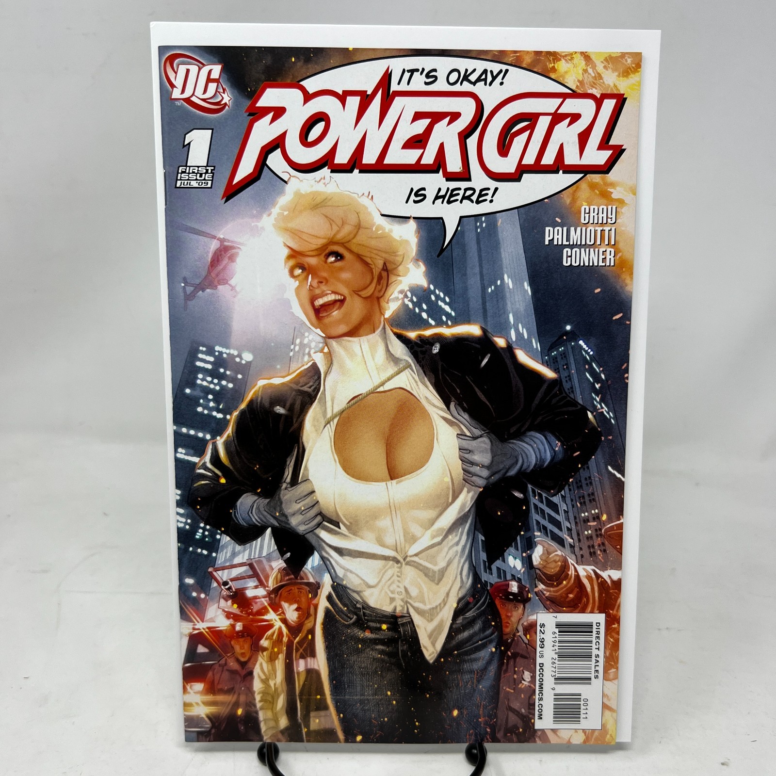 Power Girl #1 Adam Hughes Cover (DC Comics July 2009) VF+/NM-