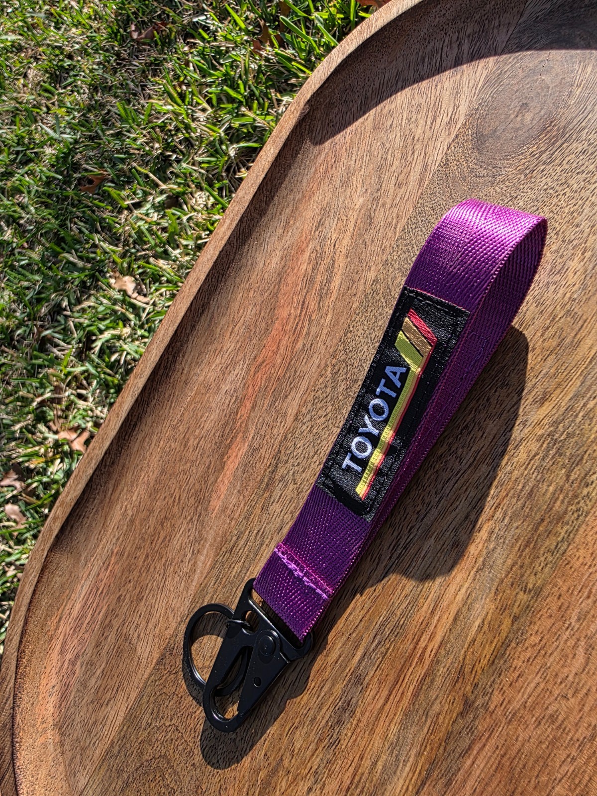 Vintage Retro Keychain/Lanyard Toyota Purple