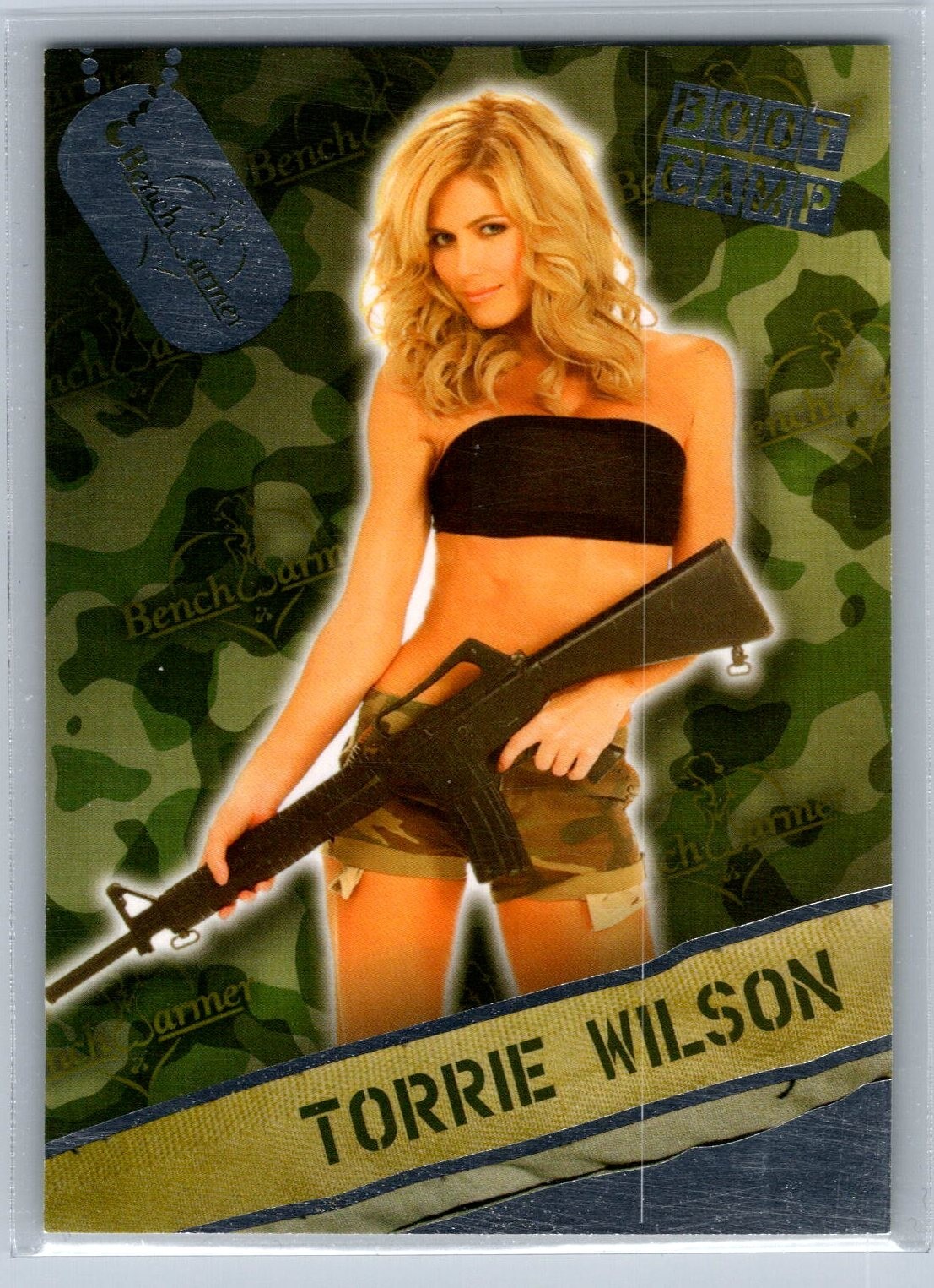 Torrie Wilson #04 2013 Bench Warmer Bubble Gum Boot Camp Silver BenchWarmer Card