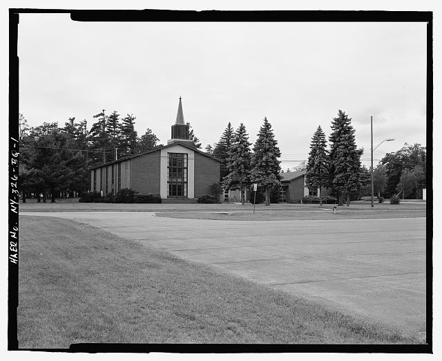 Photo:Plattsburgh Air Force Base NY 1900s Church Building Exterior