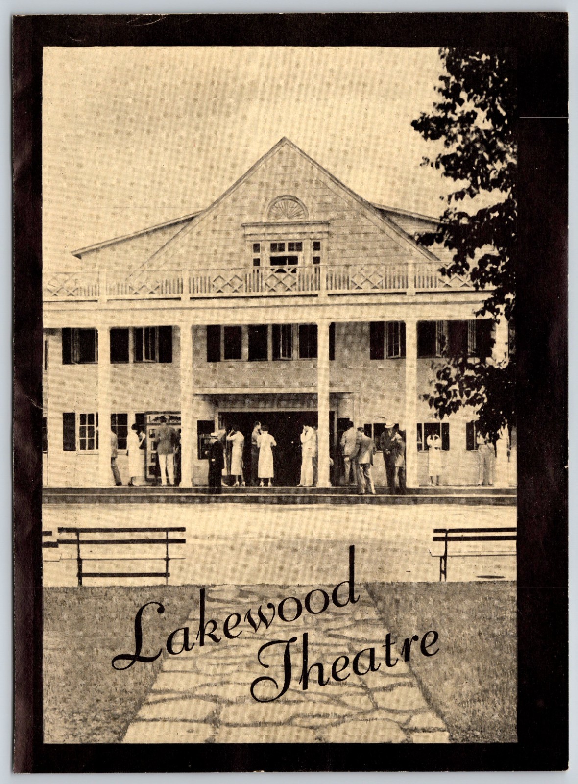 Lakewood Theatre Front, Madison, Maine 1937 Print Ad 5.75 x 8\