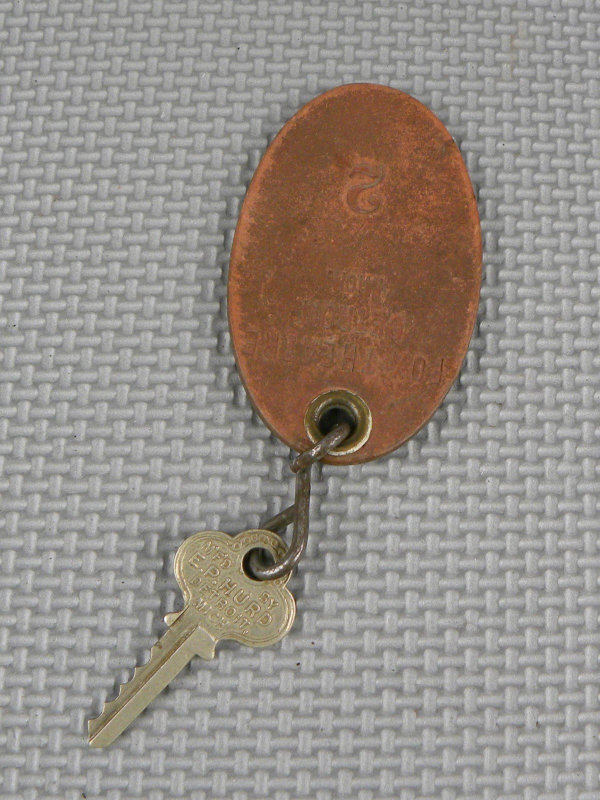 RARE Vintage Fox Theatre, Detroit, Mich., Key & Fob #2