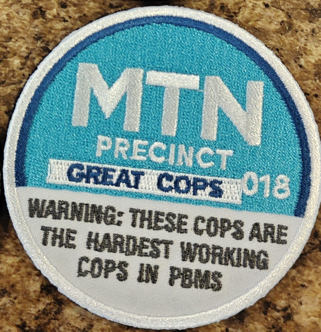NYPD Midtown North 18 Precinct PBMS Police Morale Patch - Hook&Loop back