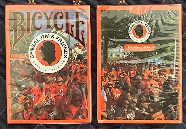 Bicycle Bengal Jim & Friends Tailgate playing cards WHO-DEY