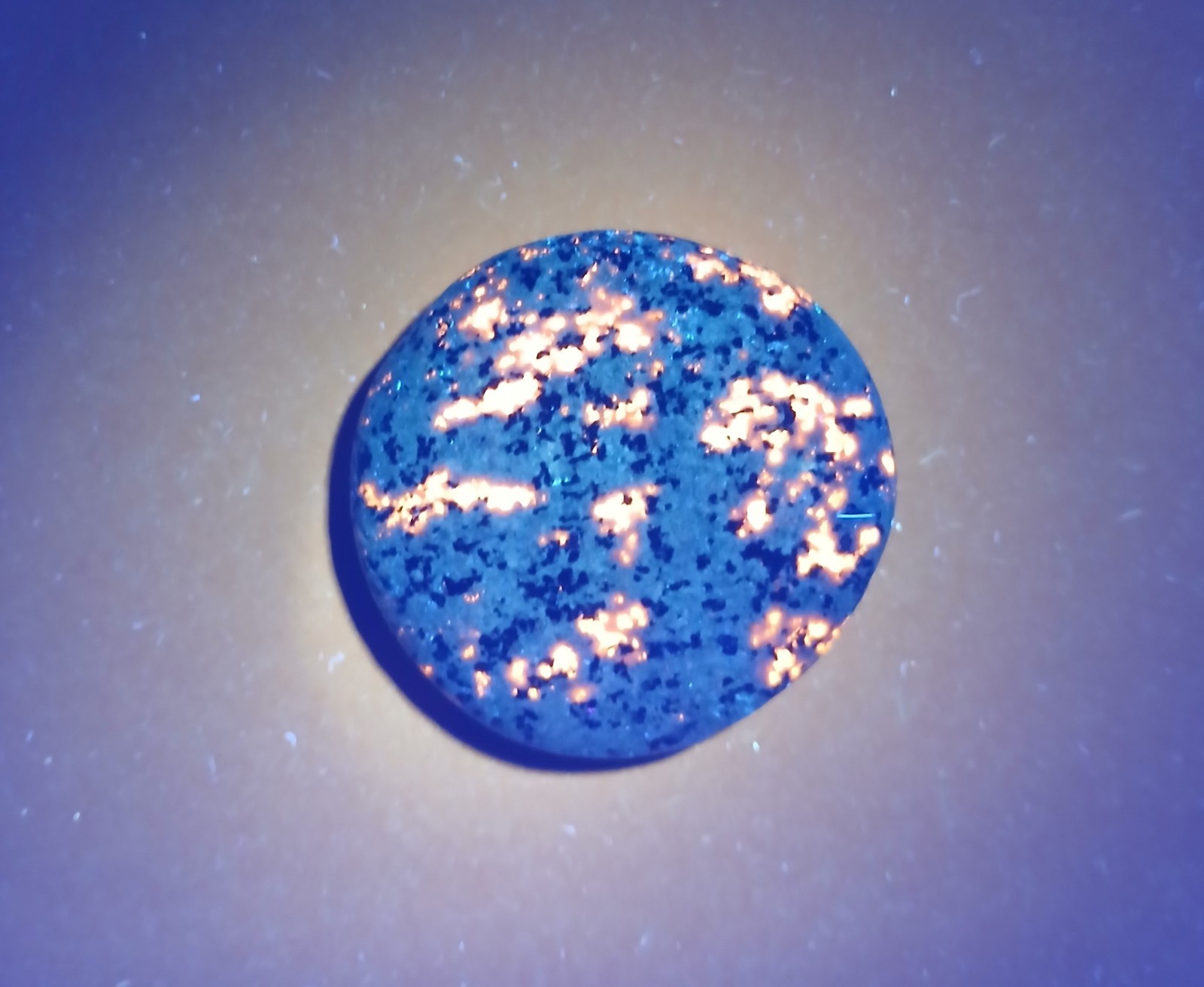 Fluorescent Sodalite (Yooperlite) A Nice, Bright, 1 Ounce, Lake Superior Stone Fluorescent Sodalite (Yooperlite) A Nice, Bright, 1 Ounce, Lake Superior Stone