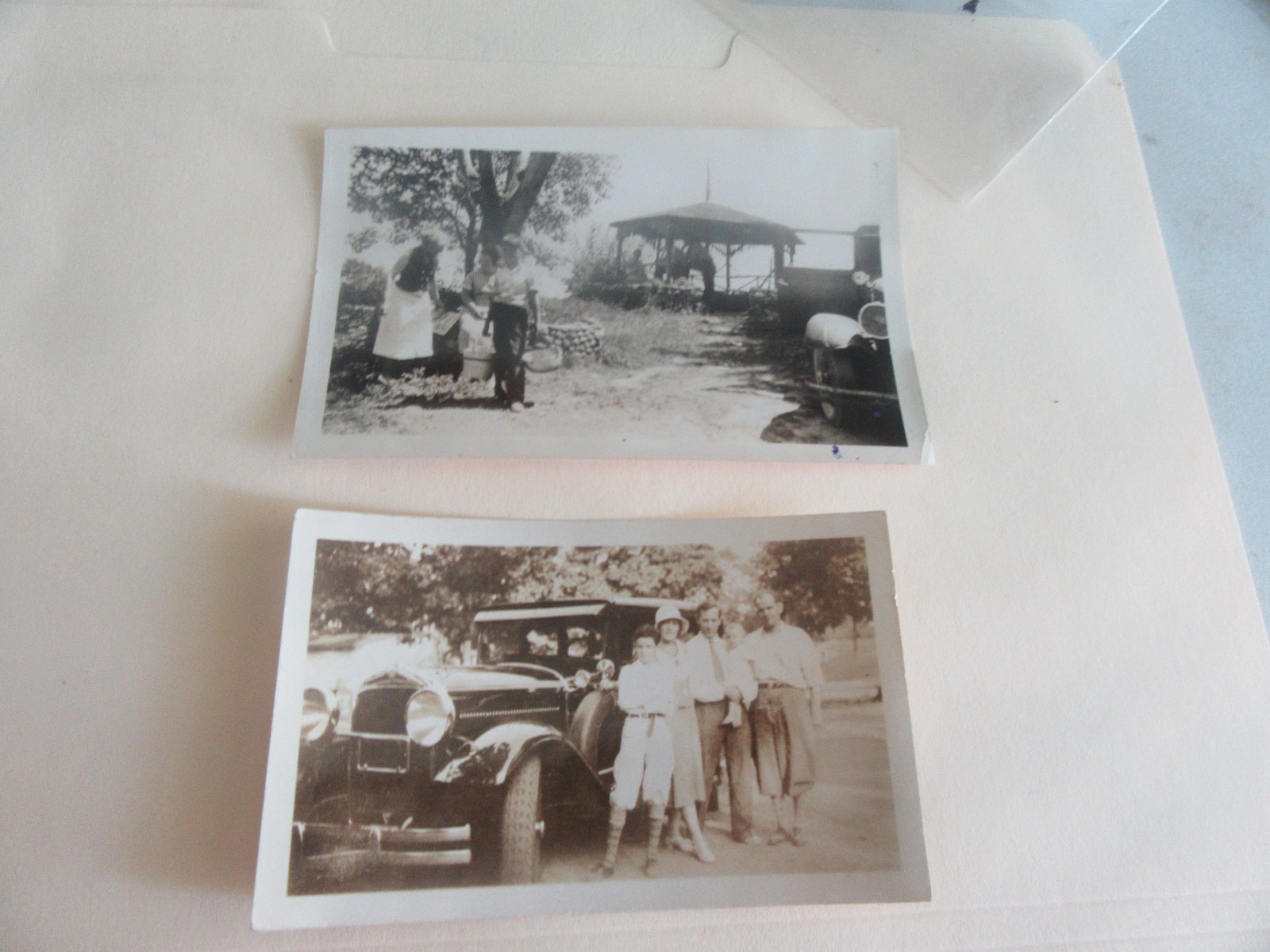 1928-1929 Chrysler Automobile Two Real Black & White Photos
