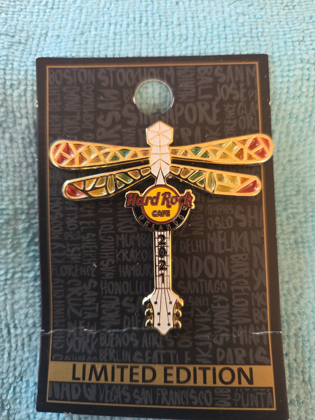 Hard Rock Cafe pin Orlando Cafe Birthstone Dragonfly 2021