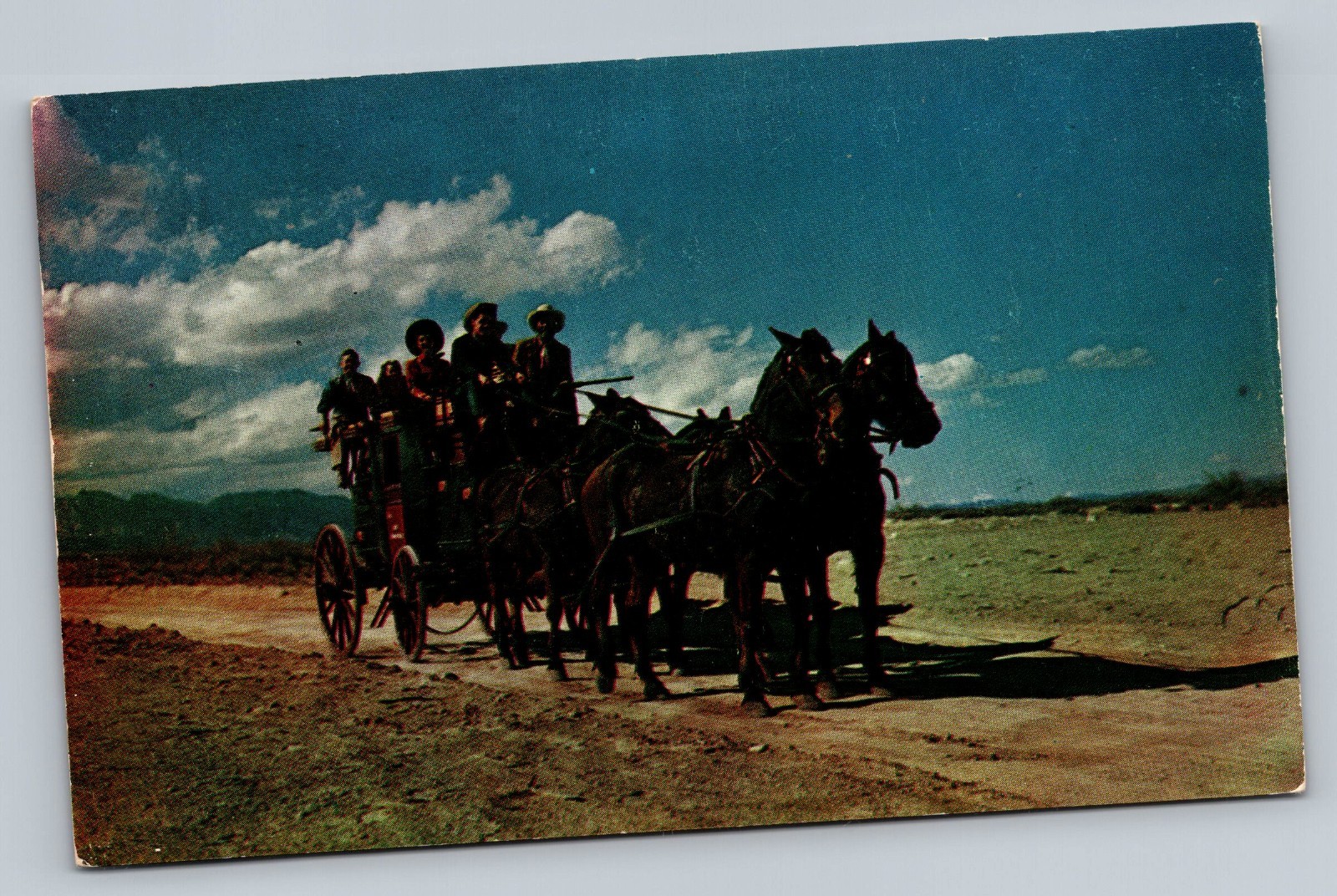 The Old Stagecoach Of The West c1950 Unposted Vintage Postcard