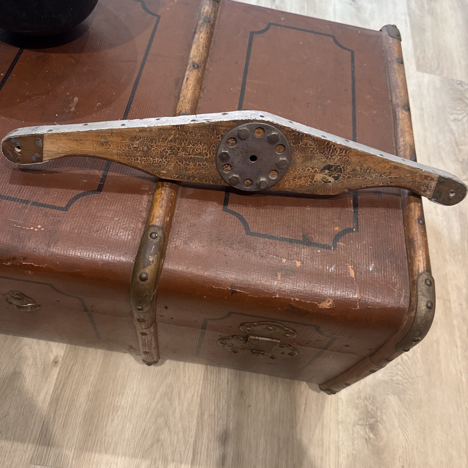 Antique Curtiss Jenny 1917 Airplane  JN-4 Rudder Bar 20.5”x3.5” #1