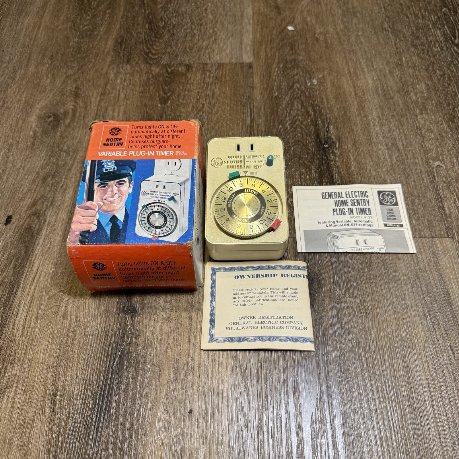 Vintage GE Home Sentry Variable Plug-In Timer Unopened New 1970s 8133-002