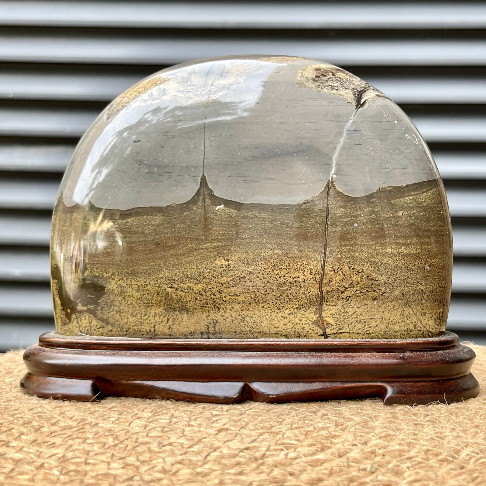 2.8 lb  Exquisite Scenic Stone Natural Pattern Polished Display Art