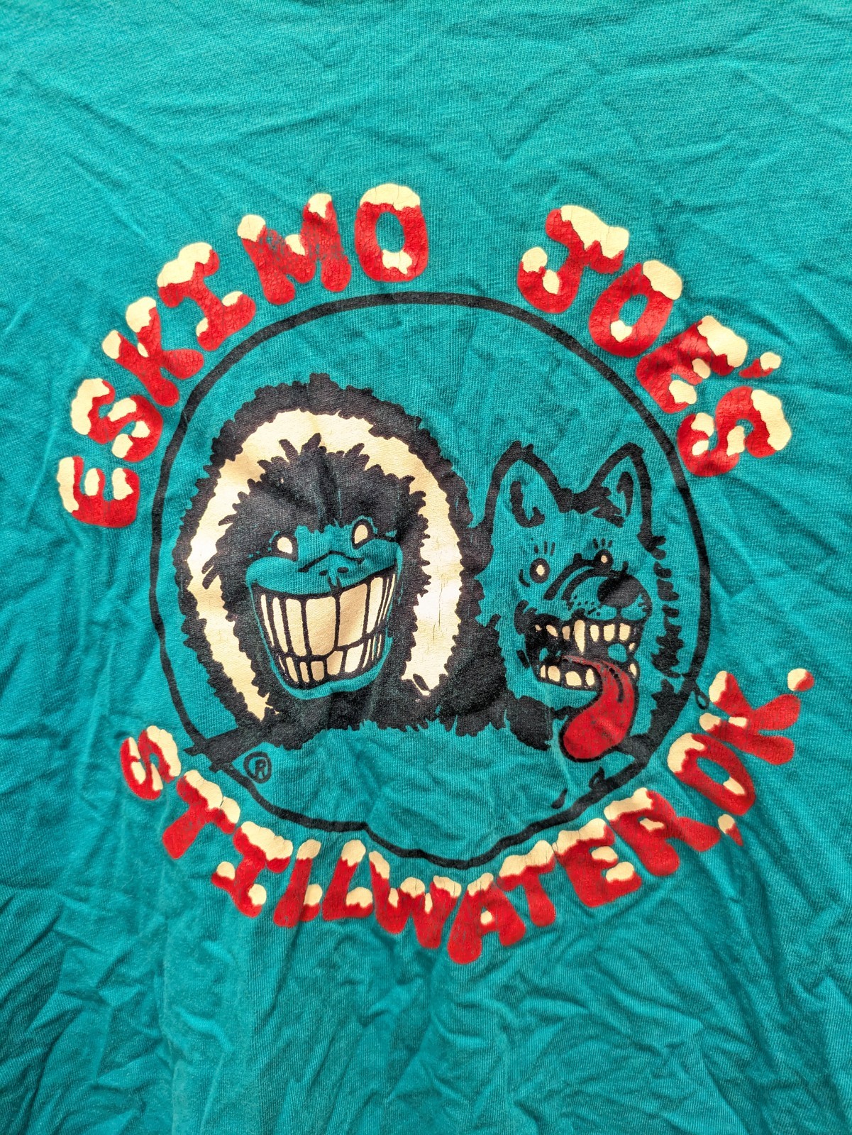 Eskimo Joe\'s Stillwater OK Vintage Long Sleeve shirt XL Beefy  Single Stitch