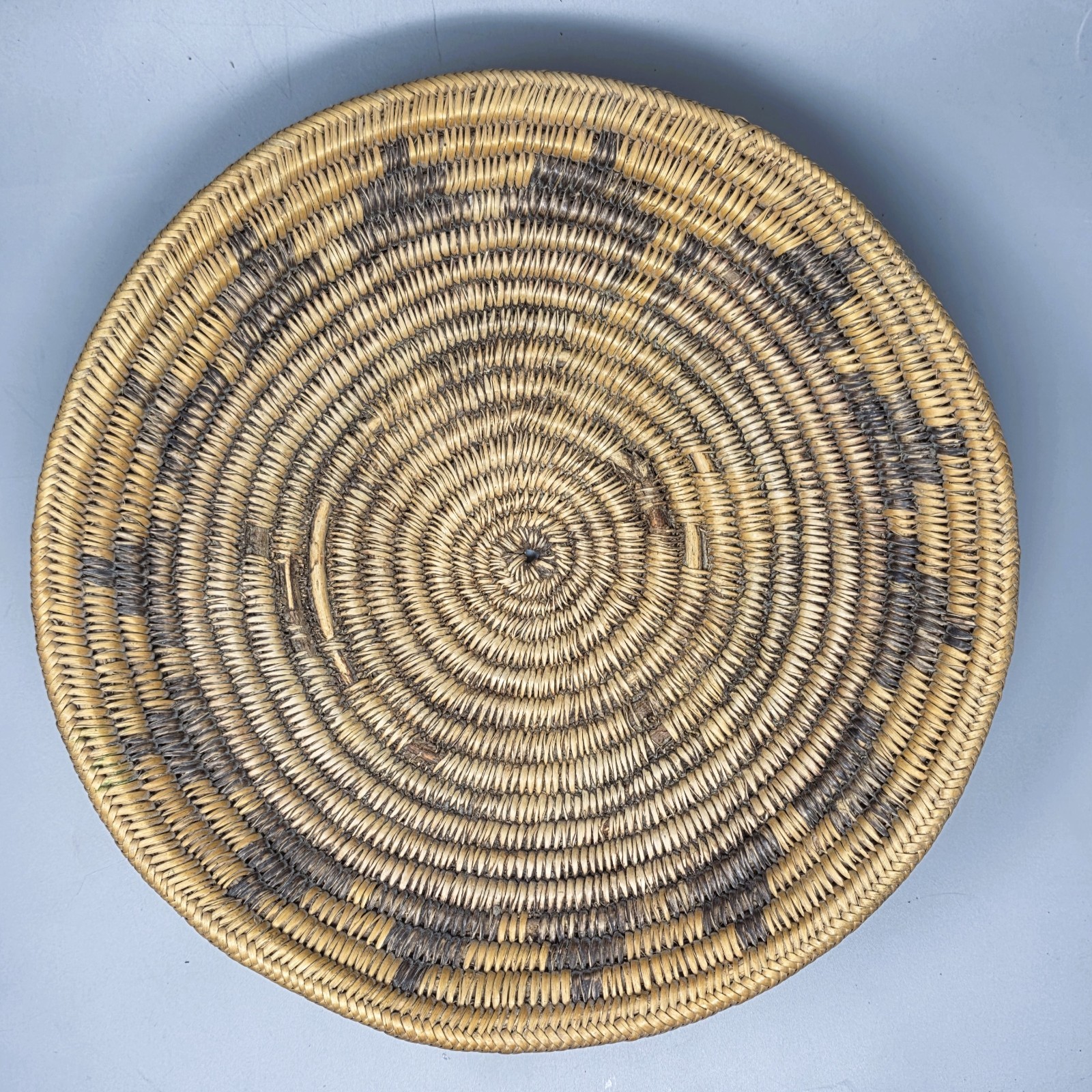 Antique Navajo Indian Basket 13” dia x 3\