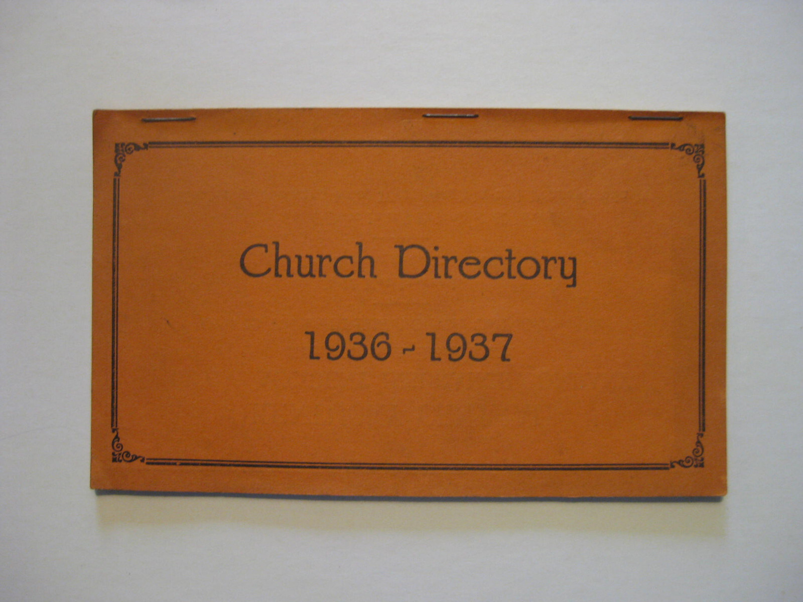 BOOKLET: METHODIST TEMPLE CHURCH DIRECTORY 1936 /37 LOUISVILLE, KENTUCKY