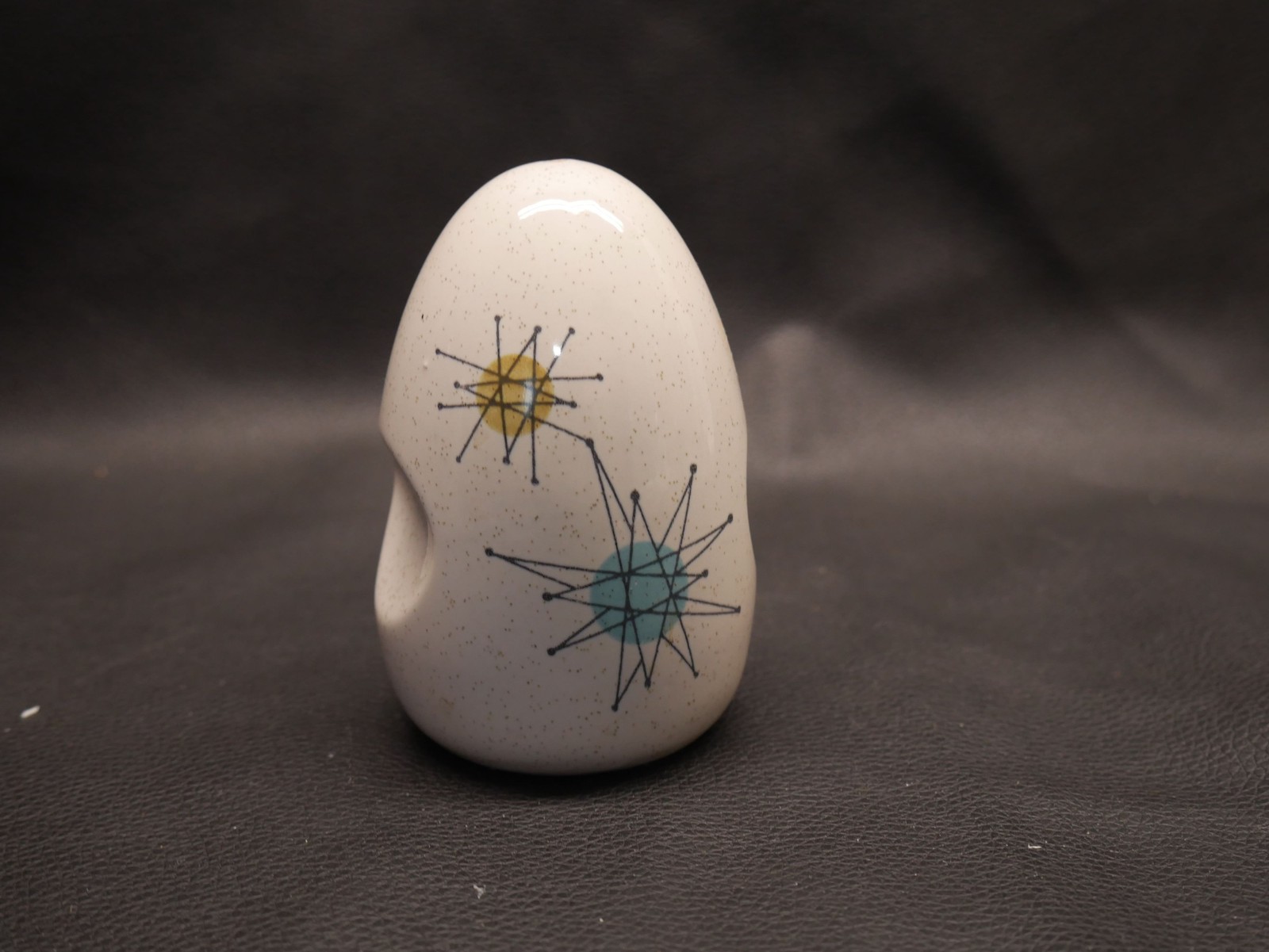 Vintage Franciscan Pepper Shaker Ceramic Mid Century Modern Atomic Starburst