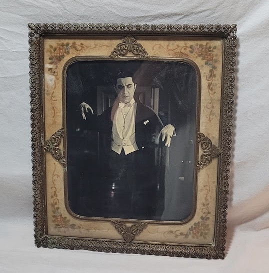 Vintage Photo of Bela Lugosi Dracula In Ornate Antique Frame