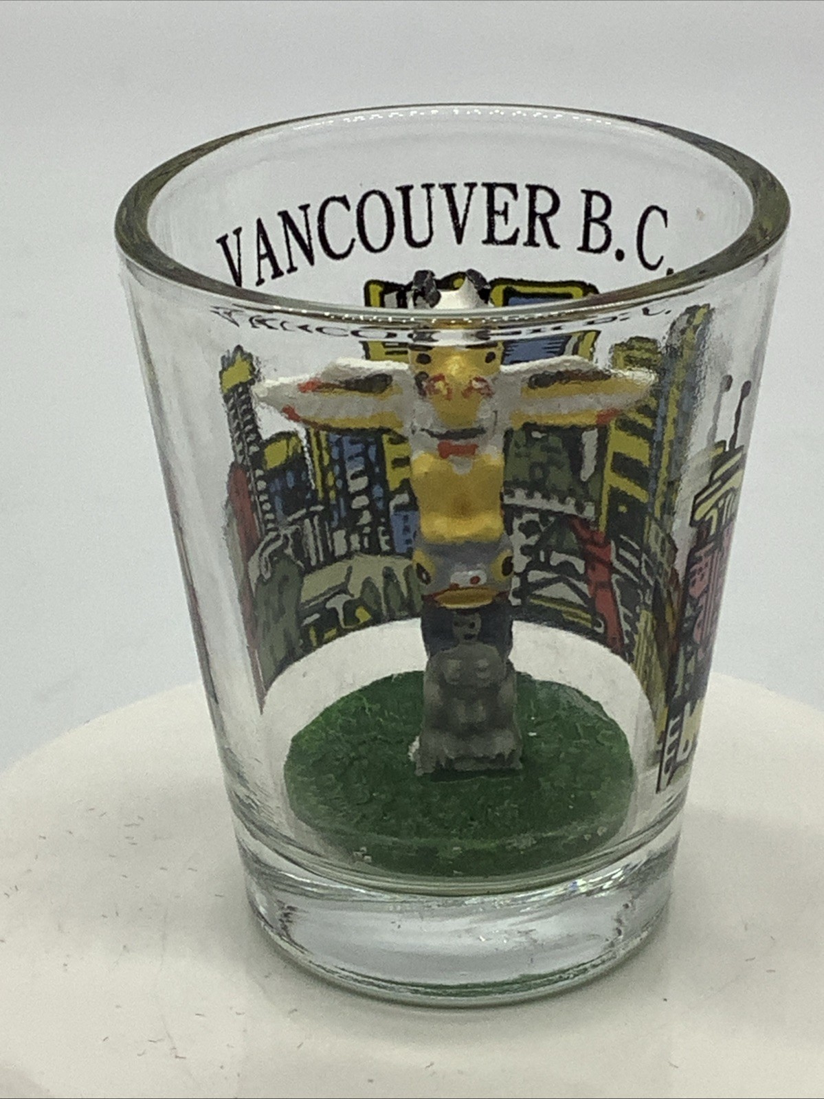 Vancouver BC Canada Totem Pole Souvenir Shot Glass