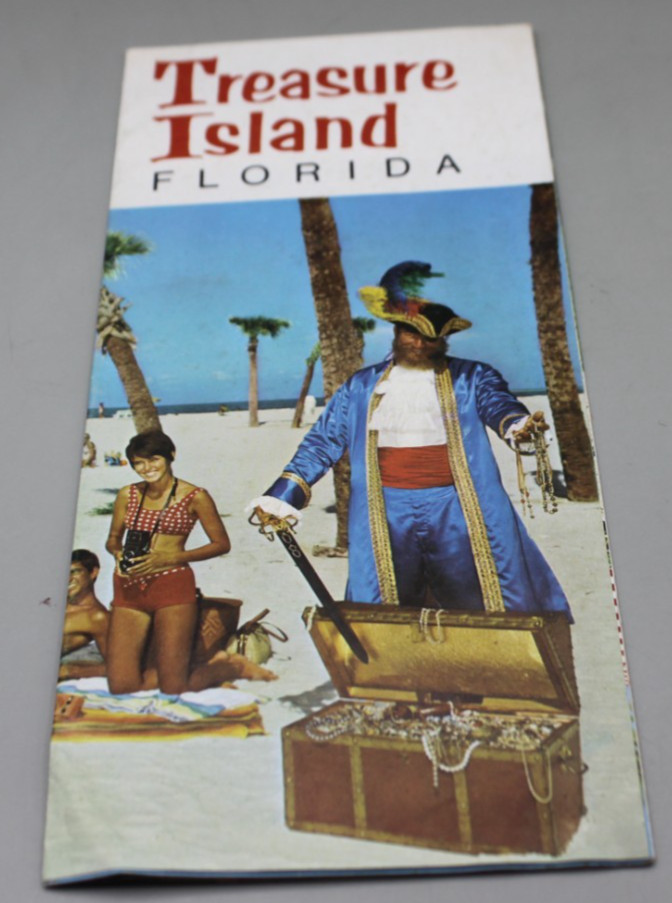 Treasure Island Florida Souvenir Travel Brochure Vintage