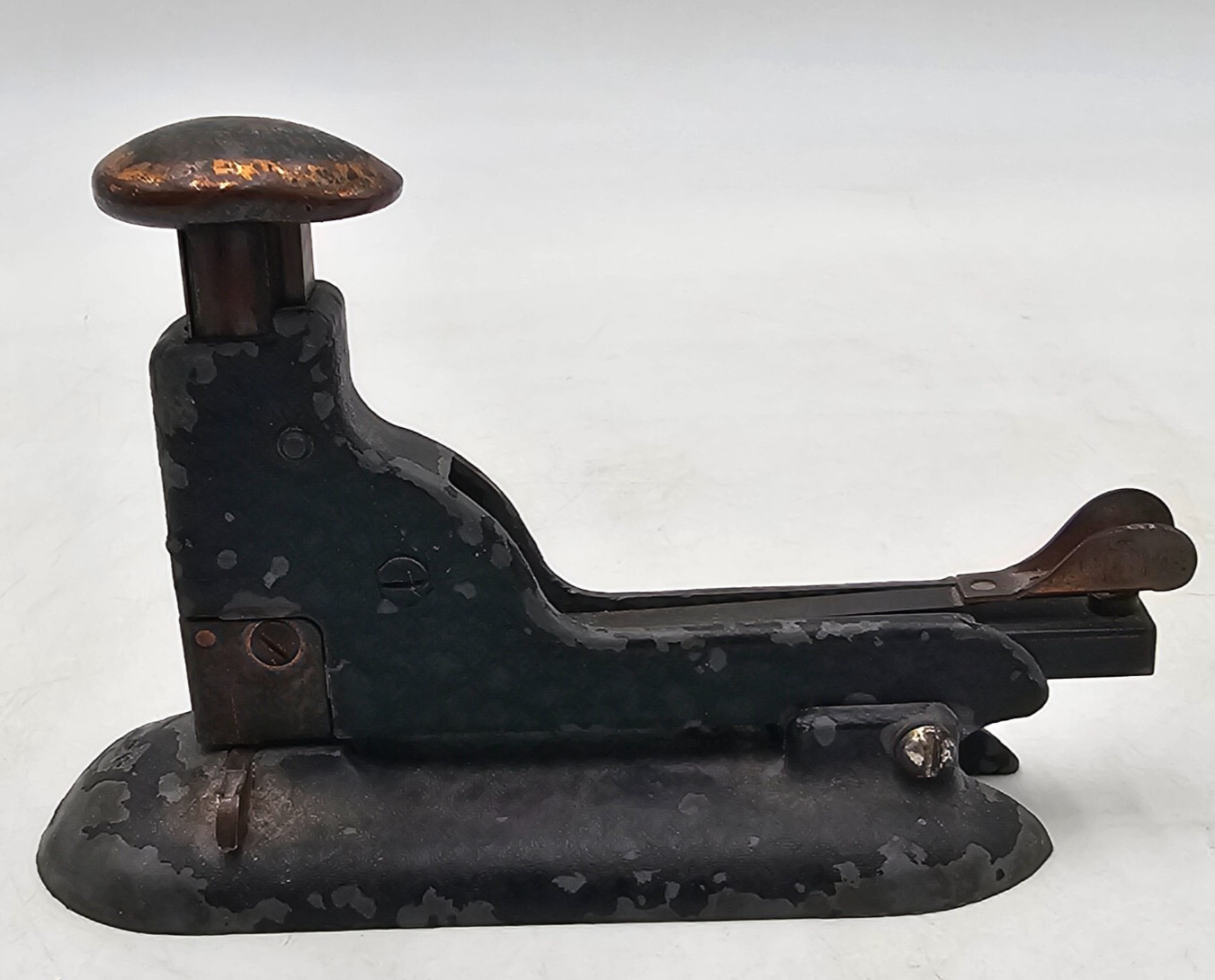 Vtg 1930s Antique Chrome Steel Hotchkiss Stapler Made In USA  Norwalk CT