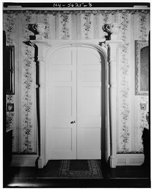 Photo:Barrytown NY Montgomery Place Drawing Room Double Doors 1900s HABS