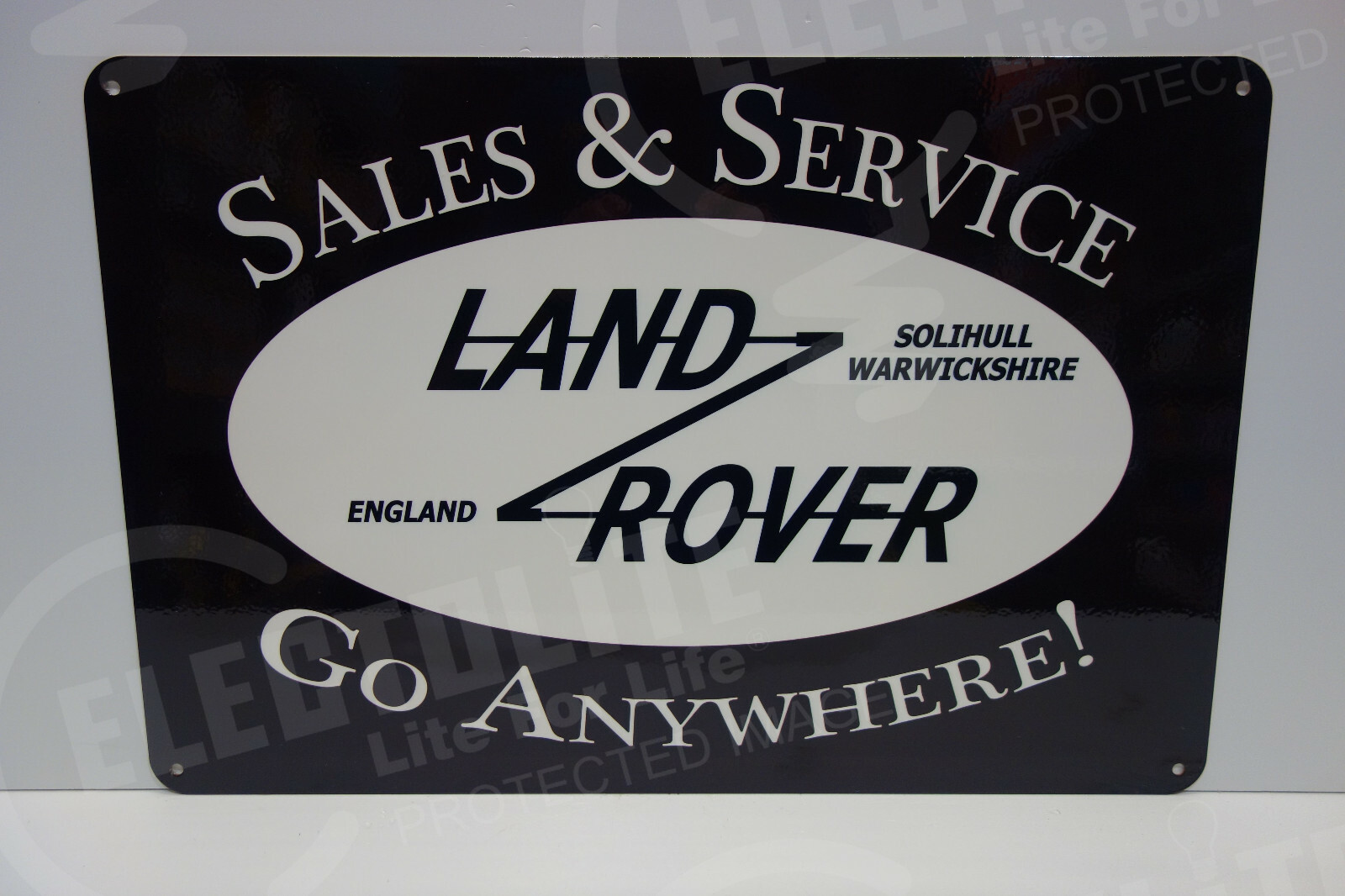 LAND ROVER SALES & SERVICE DEALERSHIP SIGN. GO ANYWHERE. 14.75