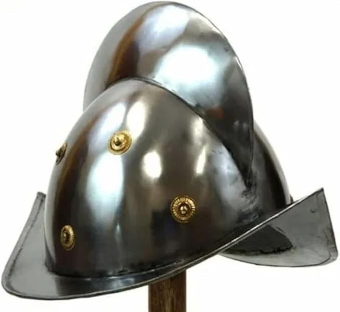 Medieval Kettle Helmet Steel Knight Helmet LARP Cosplay Renaissance Armor