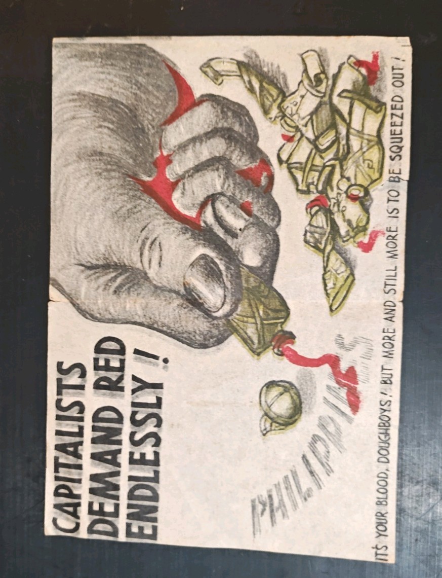 Japanese Propaganda Leaflet 1942 Phillipines Doughboys Psy Ops Mint