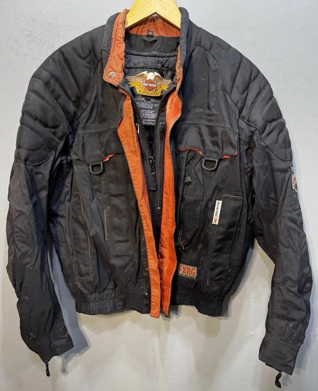 Harley-Davidson FXRG Men’s Medium Riding Motorcycle Jacket Black Touring