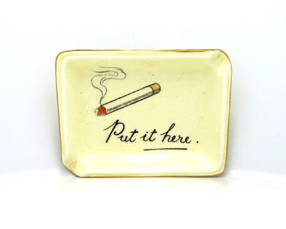 Vintage 🇬🇧PUT IT HERE🇬🇧 Royal Winton English Trinket Dish/Ashtray - Rare