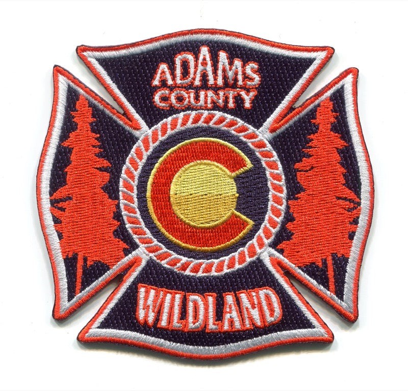 Adams County Fire Rescue Department Wildland Patch Colorado CO Forest Wildfire